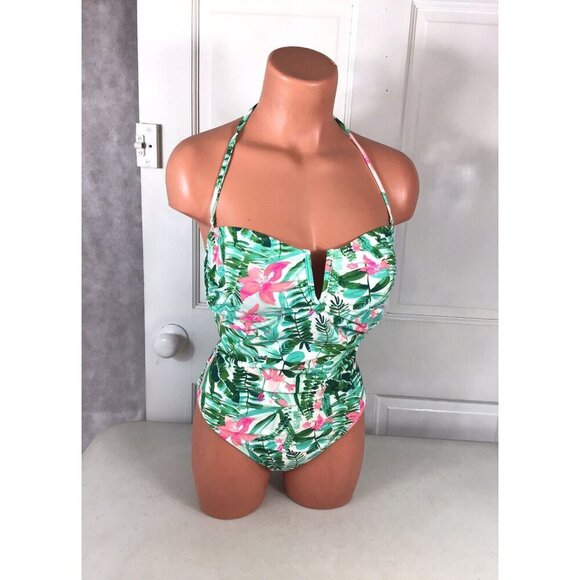 Old Navy Floral Swimsuit Womens Medium - Picture 1 of 6